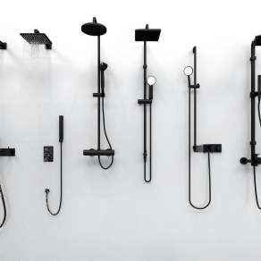 现代花洒组合3D模型下载